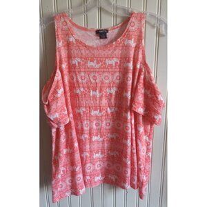 Rue21 Elephant Graphic Tank Top Sleeveless Boho Festival Casual Women’s Size L